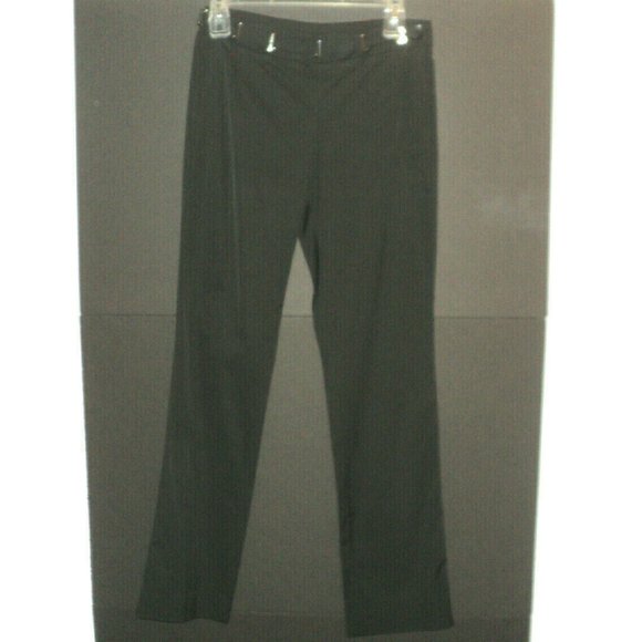 Gianfranco Ferre Italy Pants Women's Size 8 Black Straight Legs Rayon Blend - Picture 1 of 7